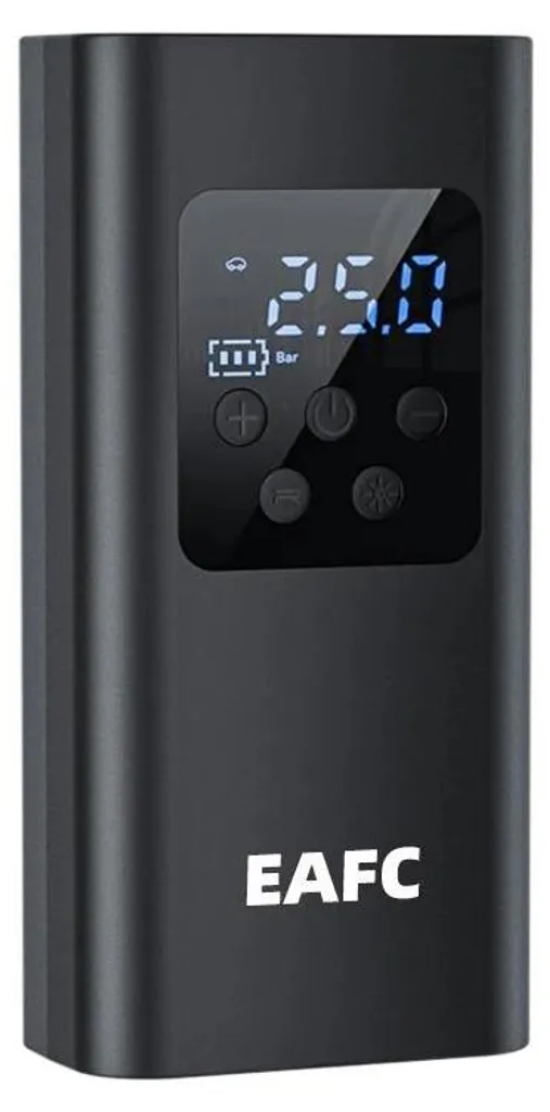 Compresseur sans fil avec manomètre digital - Pompe à air multifonction