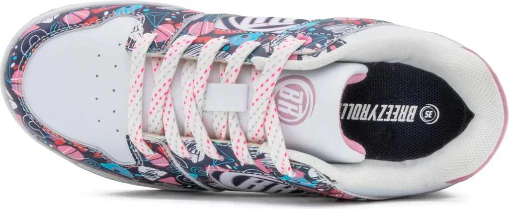 Breezy Rollers 2241891 Groovy blanc et multicolore, baskets à roue