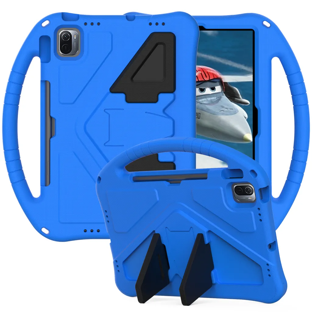 Custodia Bambini per Xiaomi Pad 6 / Pad 6 Pro - Supporto e Maniglia Blu