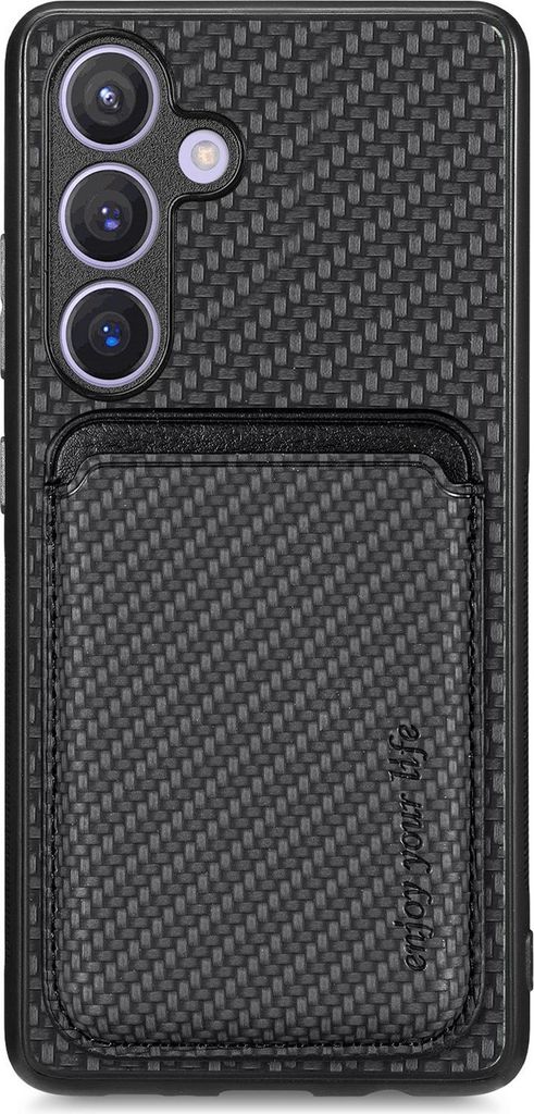 INF Retro Magnetische Schutzhülle für Samsung A06 - TPU+PU, Schwarz