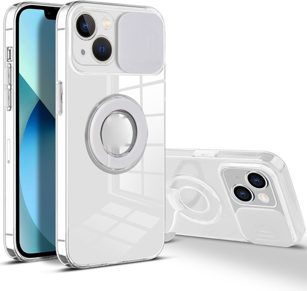 König Design Hülle kompatibel mit Apple iPhone 13 Kunststoff Soft Handyhülle - Handy Case Weiß