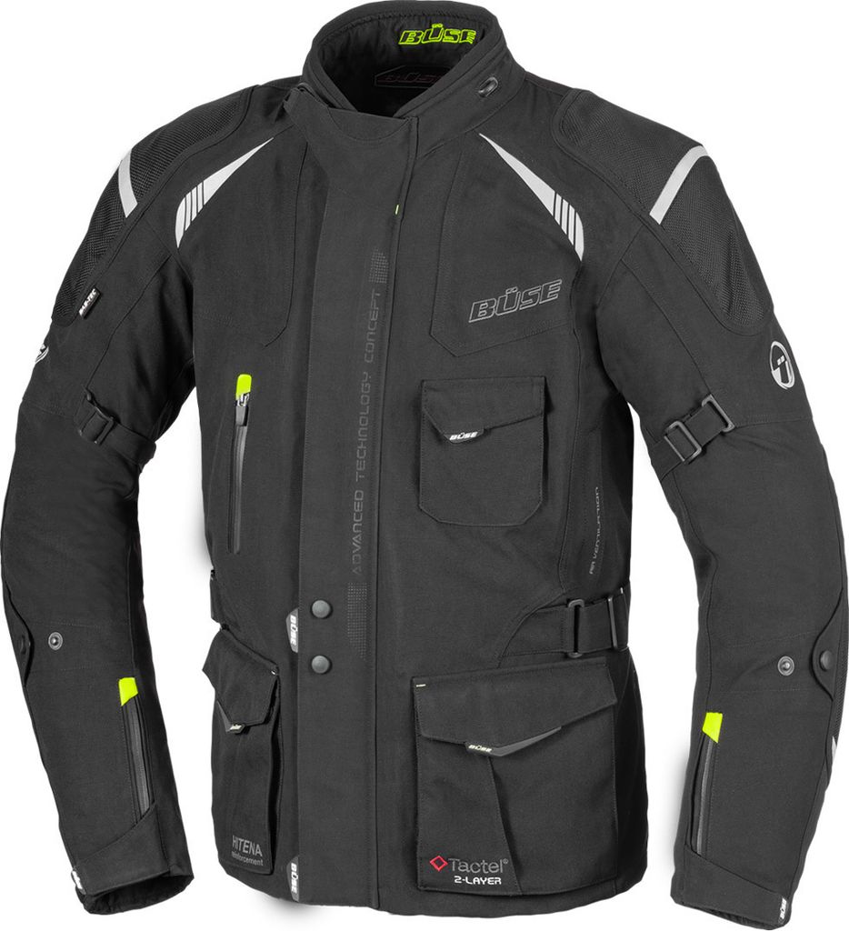 Büse Grado Motorrad Textiljacke, schwarz, 48