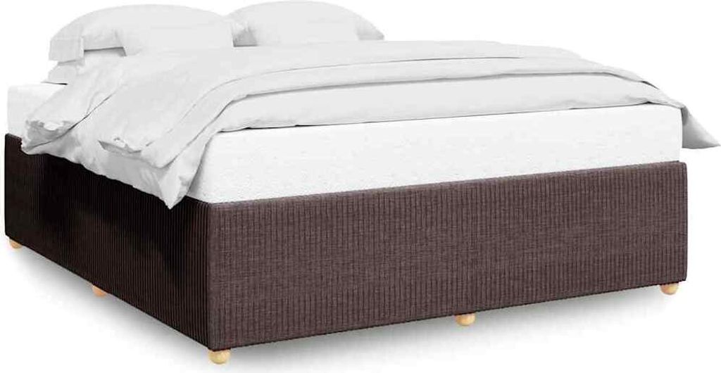 vidaXL Bettgestell ohne Matratze Dunkelbraun 200x200 cm Produktbild 