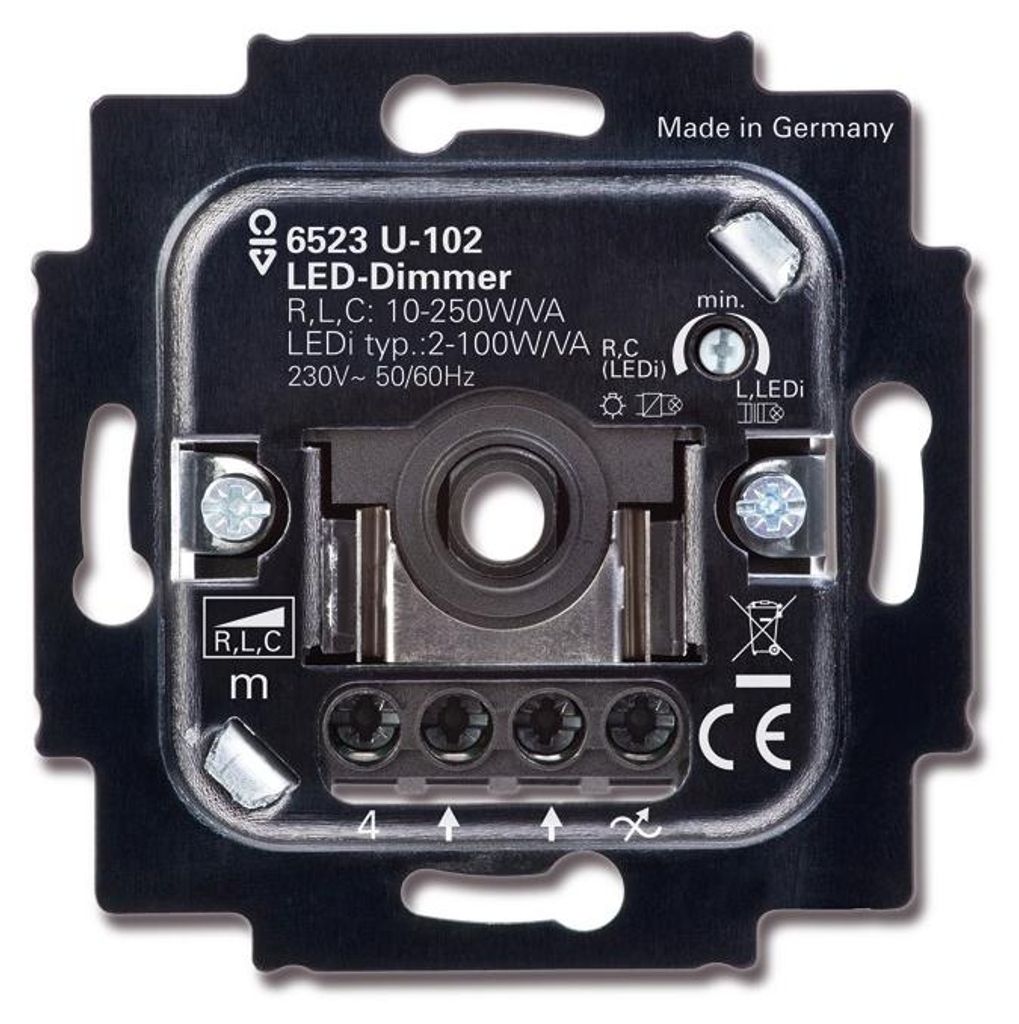 Busch Jäger LED ściemniacz obrotowy podtynkowy 6523 U-102 Zdjęcie produktu 