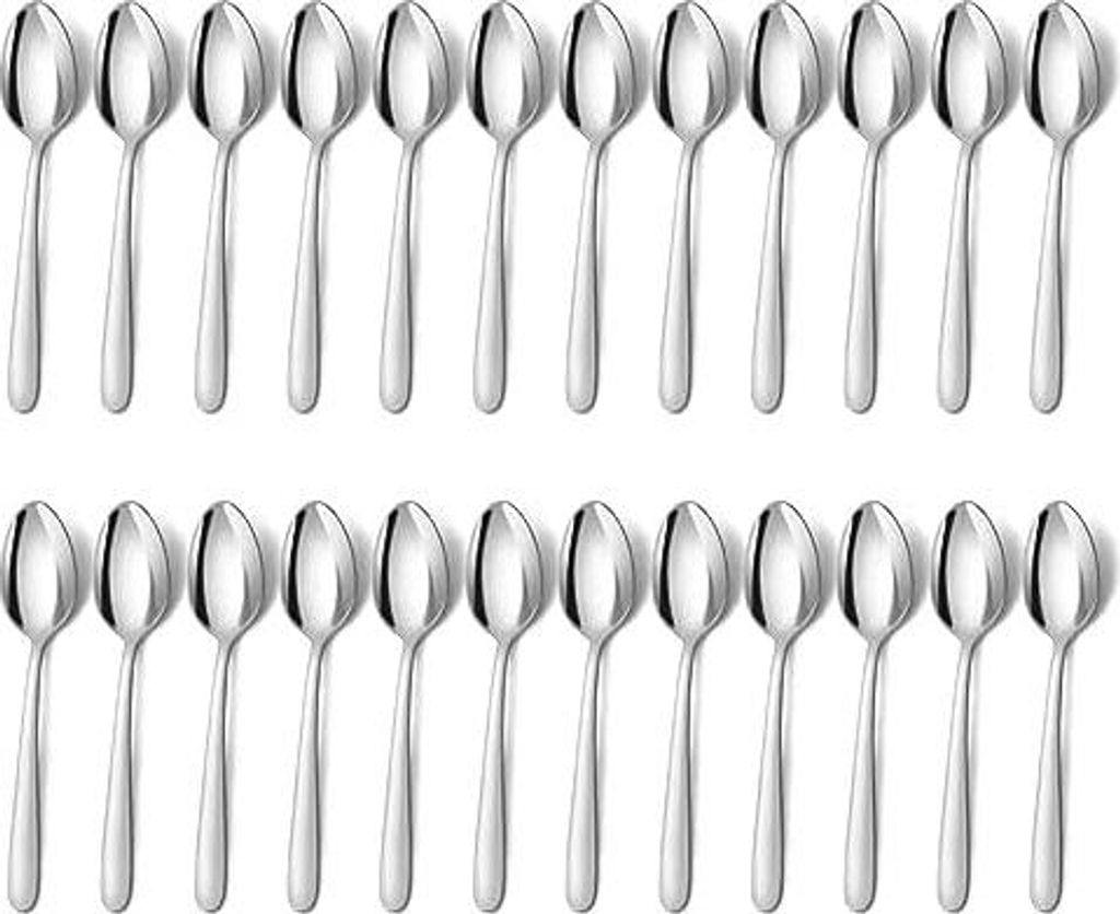BEWOS Teelöffel 24 Stück, Edelstahl Kaffeelöffel 5,71 Inch(14,5cm), Espressolöffel, Dessertlöffel, Kleine Löffel Spiegelpoliert, Spülmaschin...