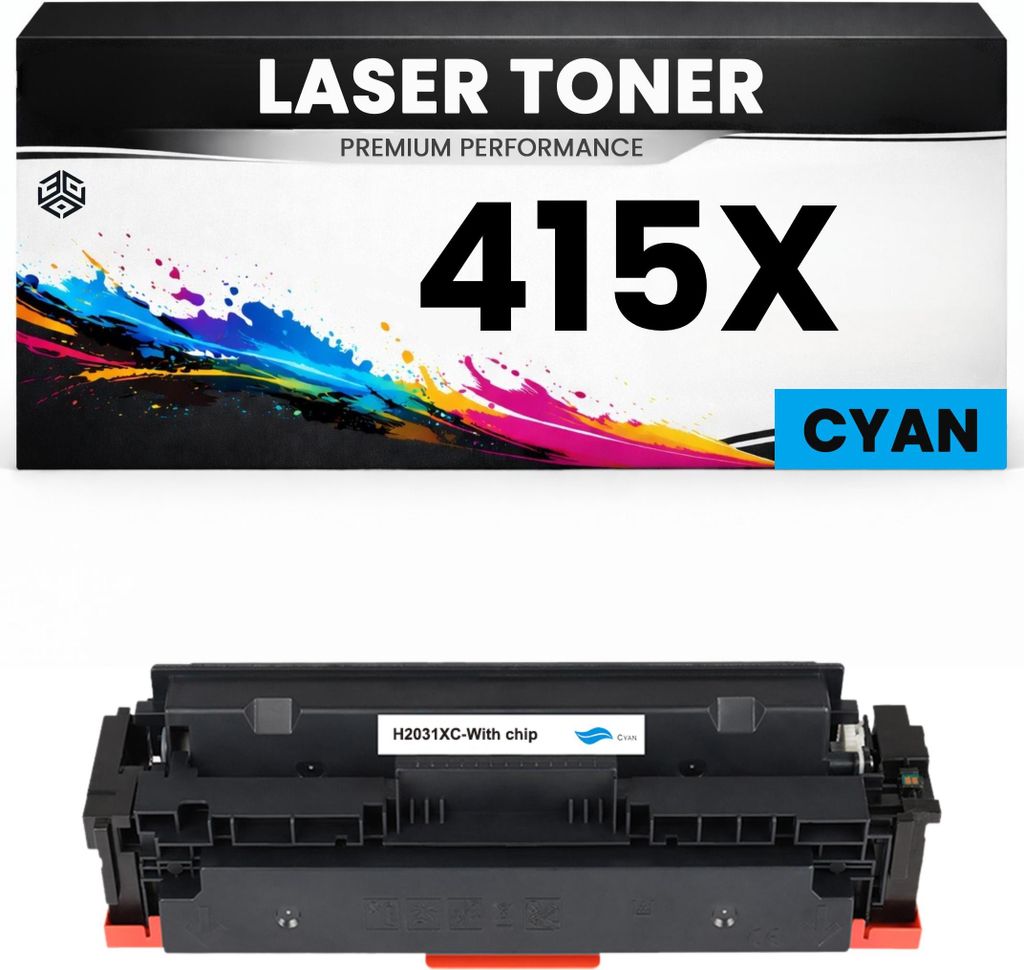 XXL Toner kompatibel für HP W2031X(415X) Color LaserJet M454 M454dn/M454dw.HP Color LaserJet Pro MFP M479 M479dw/M479dn/M479fdw. in Cyan