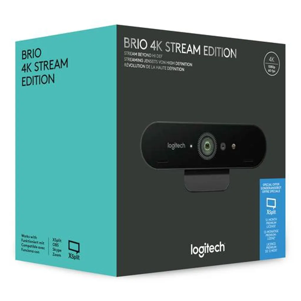 Webcam 4K Logitech BRIO Stream Edition pour Streaming et Visioconférence - 42