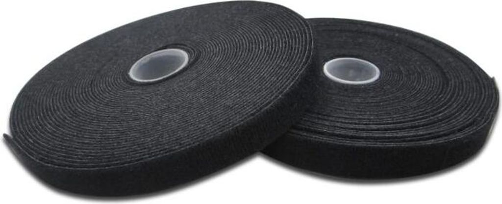DIGITUS Klettbandrolle 10x15x2,6mm schwarz Immagine del prodotto 