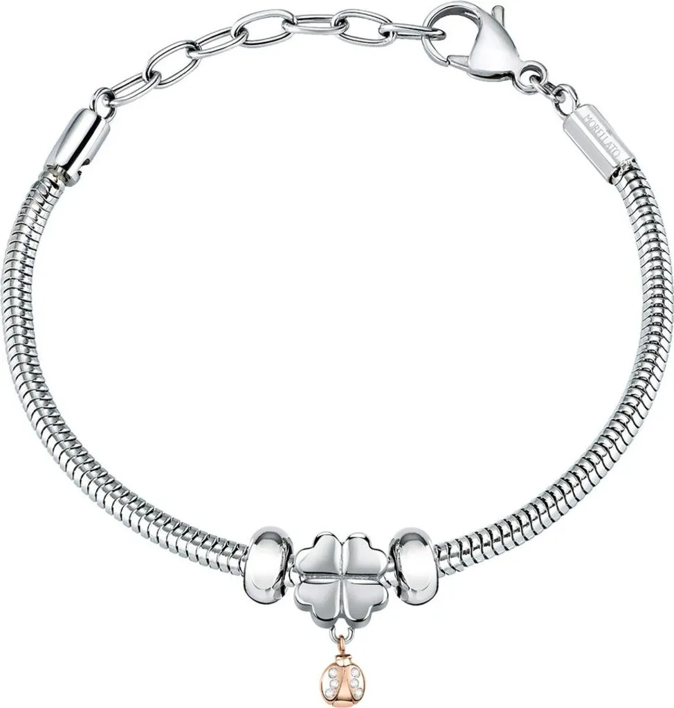 Morellato SCZ1127 Bracciale Drops Design Italiano in Acciaio e Perle