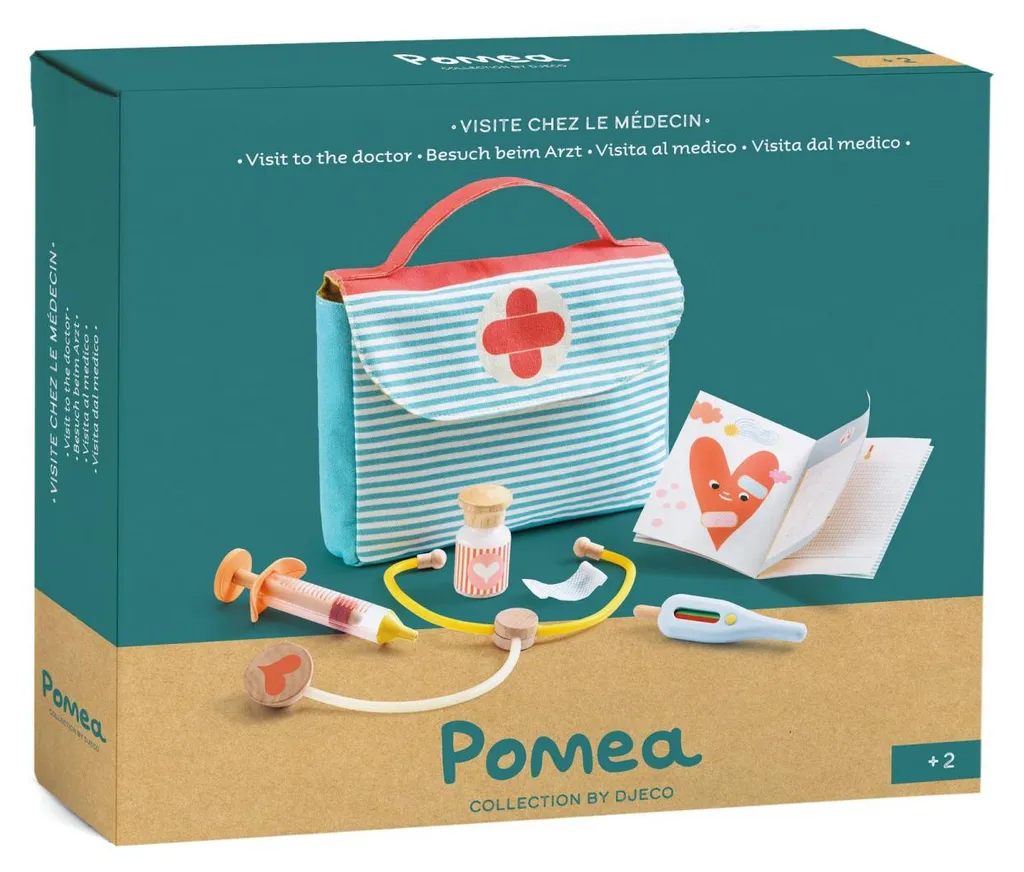 Set de docteur Djeco Pomea : Pour ne plus avoir peur du médecin en jouant