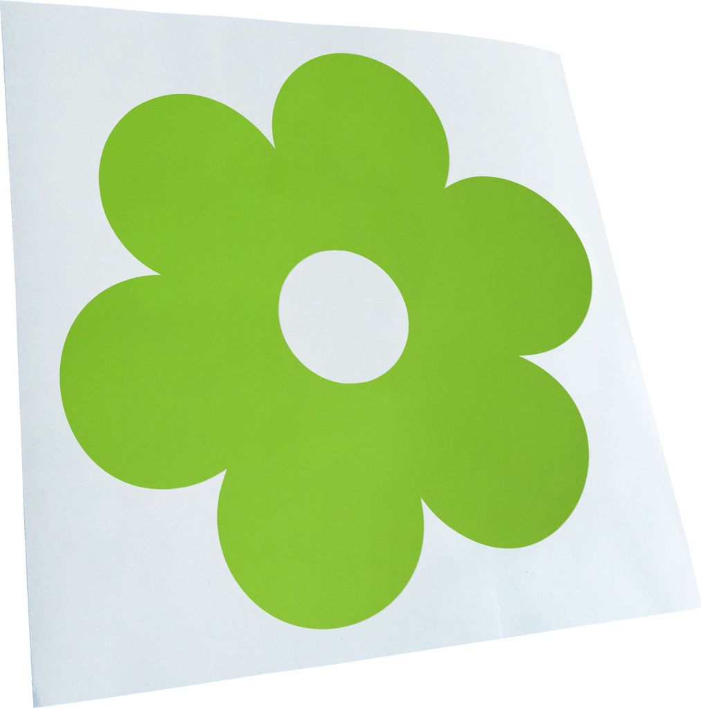 Kiwistar - Autoaufkleber - lindgrün - 40 x 40 cm - Butterblume - Heckscheibenaufkleber - Aufkleber für Auto Kfz Fahrrad, LKW, Truck Mofa