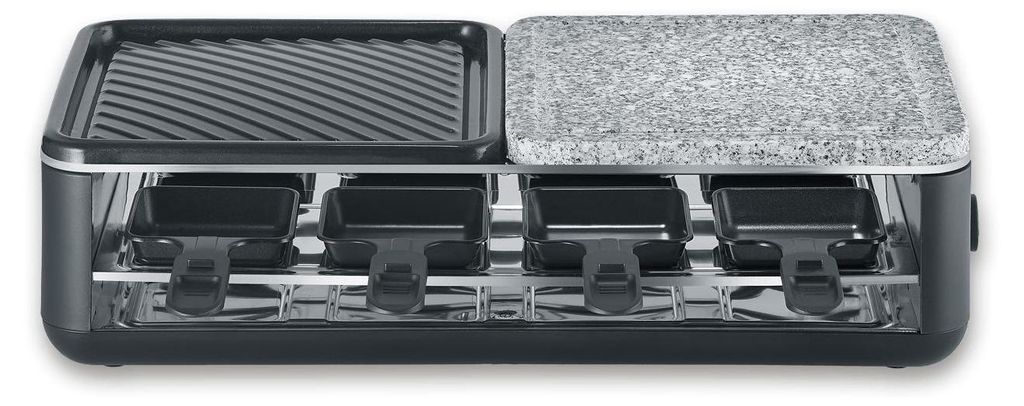 SEVERIN Black Line Lite Raclette-Grill mit Naturstein und Produktbild 