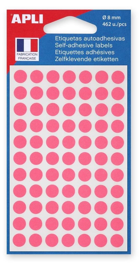 agipa Markierungspunkte, Durchmesser: 8 mm, rund, rosa Immagine del prodotto 