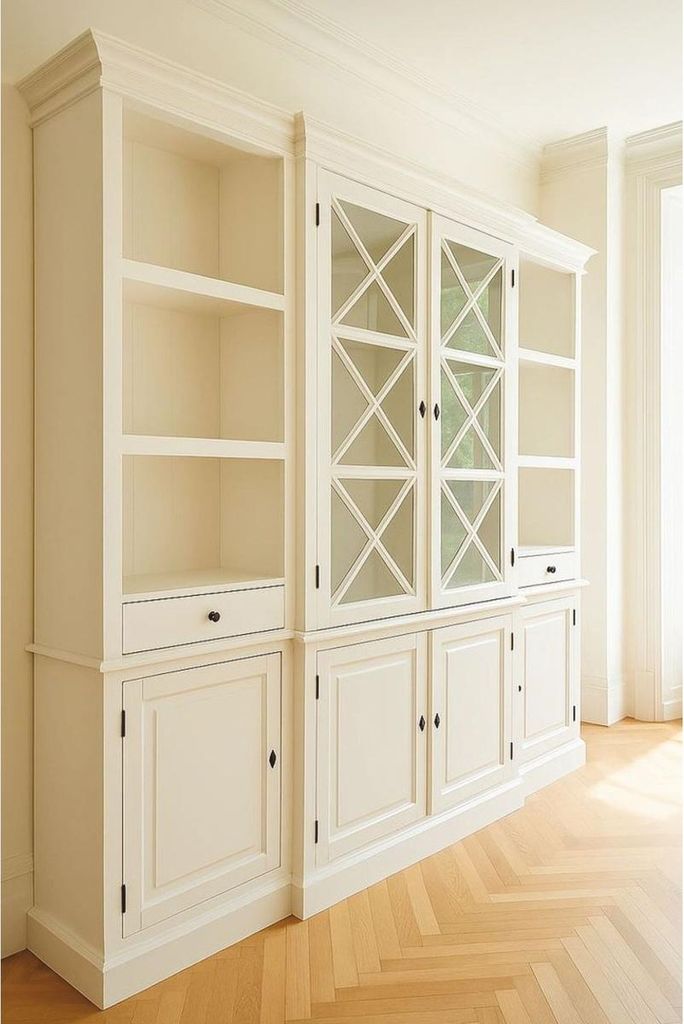 Casa Padrino Landhausstil Schrank Weiß 220 cm - Landhausstil Massivholz Möbel