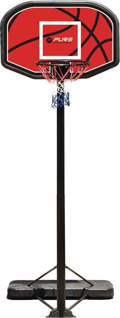 Pure2improve Portable Basketball Korbanlage - Schwarz / Rot Produktbild 