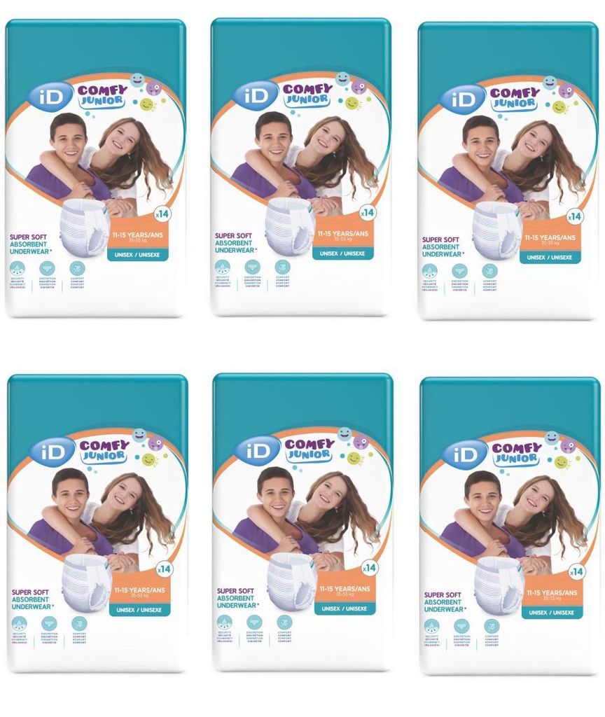 Ontex ID Comfy Junior Pants 11-15 Jahre 6x14 Stk für Kinder Produktbild 