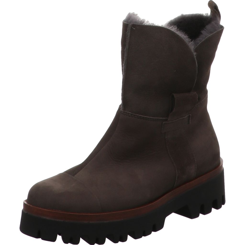 Waldläufer Stiefel bequem warm gefüttert in grau, Gr. 6