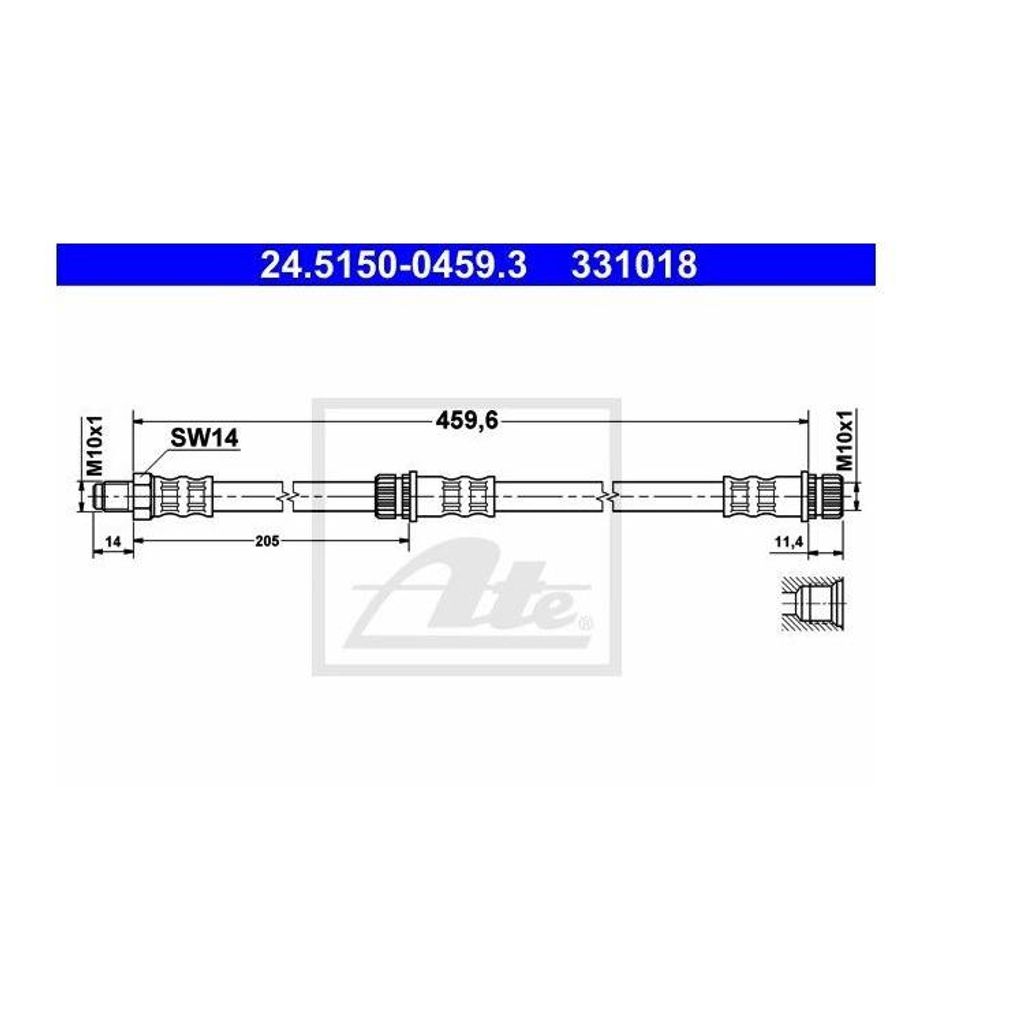 ATE Bremsschlauch 24.5150-0459.3
