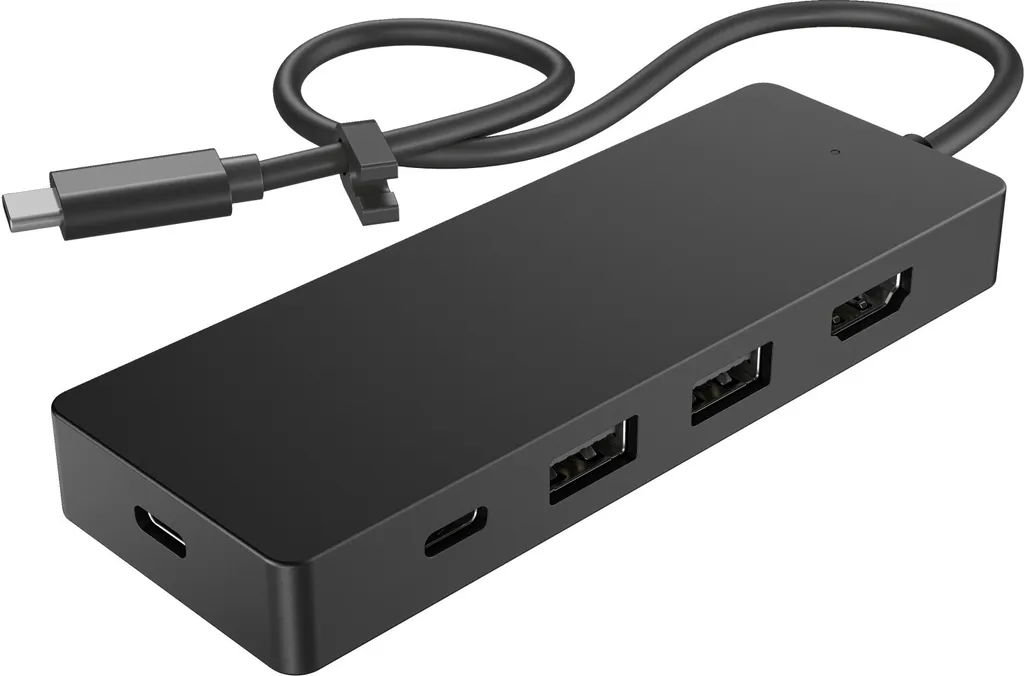 HP Hub de voyage USB-C G3 - Adaptateur multiport compact de 64g noir