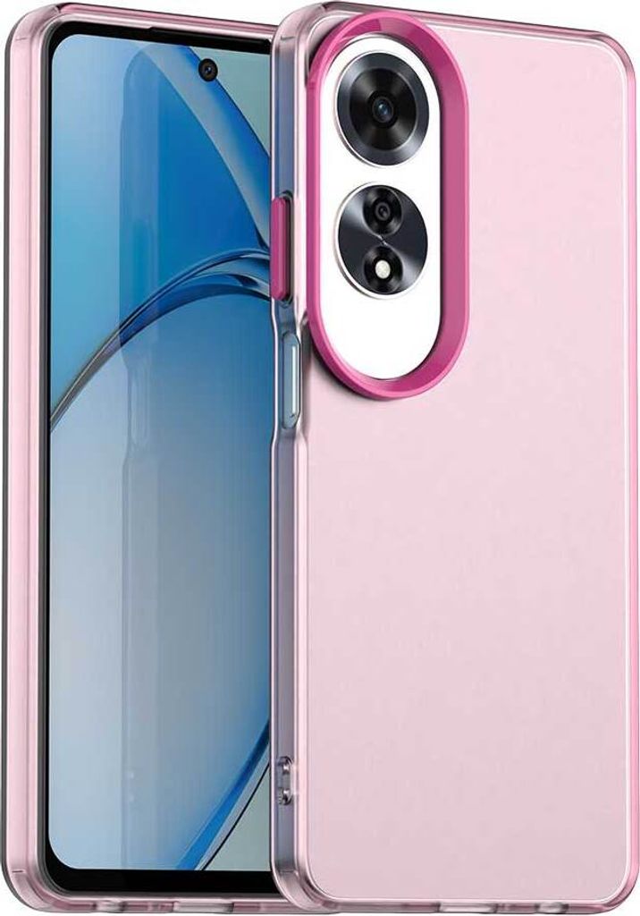 Handyhülle für Oppo A60 Schlank Durchscheinend Matt Stoßfest Schutzhülle Rot