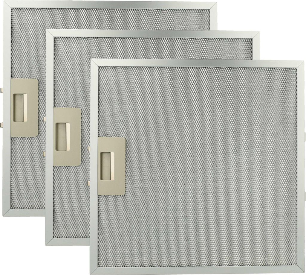 vhbw 3x Filter Metallfettfilter kompatibel mit Ikea 303.046.27, 500.488.58, 501.514.16, 303.045.85 Dunstabzugshaube - 32 x 32 x 0,85 cm, Metall