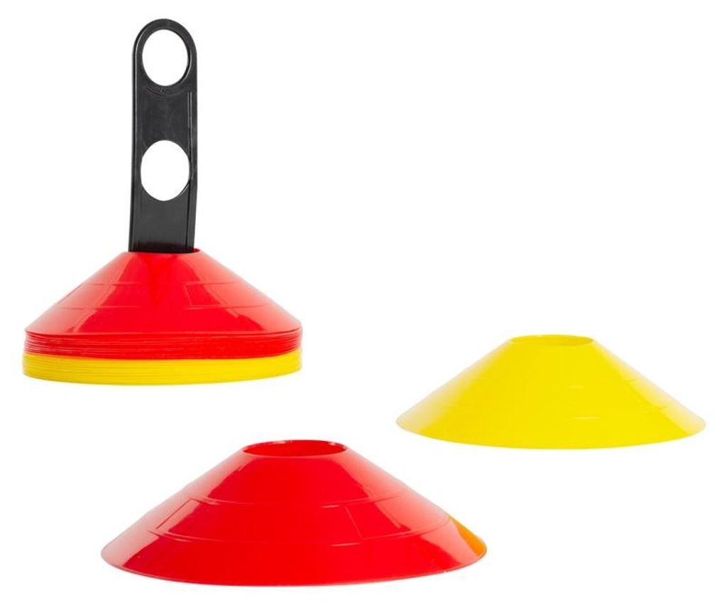 Megaform Spielfeld Markierungsset - 20 Halbkegel - flexibel und langlebig