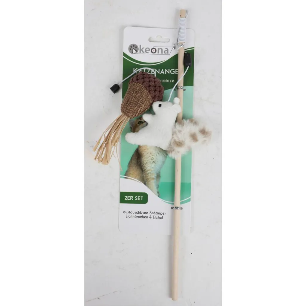 Canne à Pêche pour Chat : Kit Anti-Ennui de 12 Jouets à la Cataire