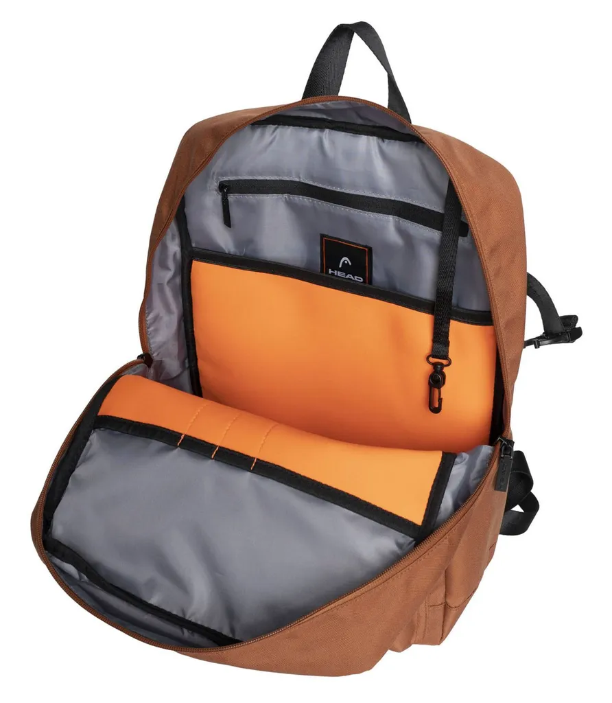Zaino Porta PC HEAD 13L Brick Terracotta - Resistente e Compatto - 4