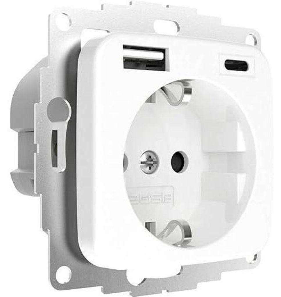 2USB 2U-449368 Schutzkontakt-Steckdose erhöhter Produktbild 