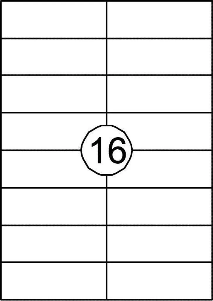 Étiquettes de publipostage blanches 105x37mm pour enveloppe et colis
