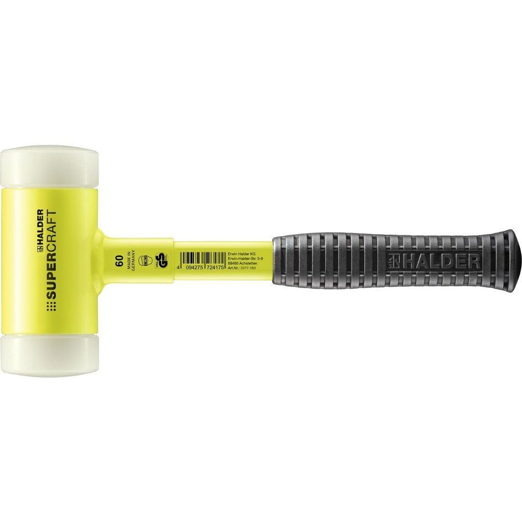 Halder SUPERCRAFT-Schonhammer GG 60 SUPERCR gelb Griff