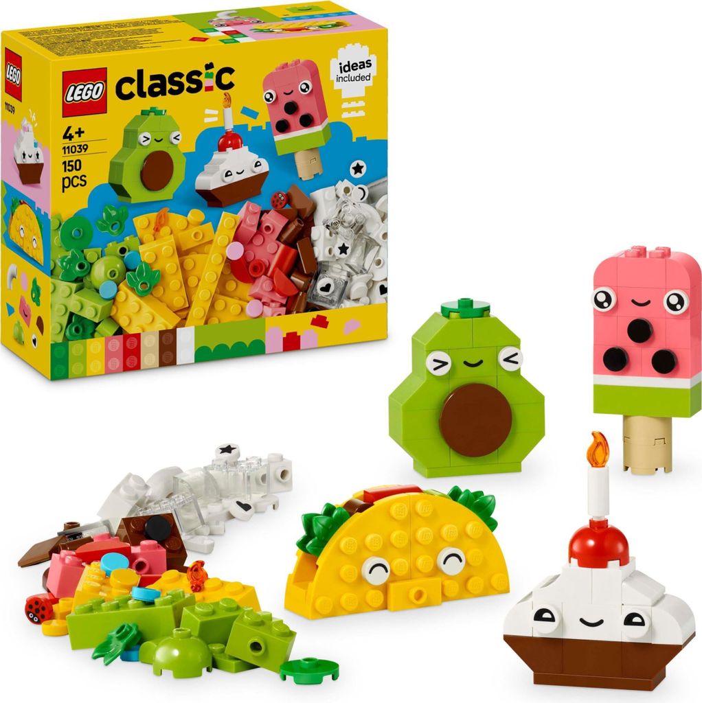 LEGO Classic Kreativer Snack Bauspaß, Spielzeug mit Essen Produktbild 