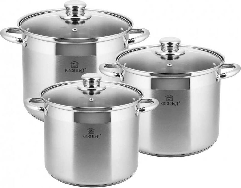 Kinghoff Pentole da 6 pezzi 7l/5l/4l KH4309 Immagine del prodotto 