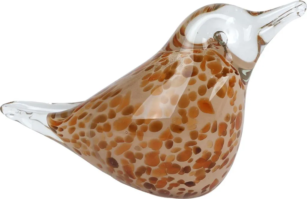 Scultura Uccello in Vetro Multicolore 15x6x9,5 cm - Decorazione Artistica
