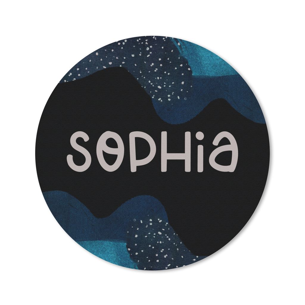 MuchoWow Mauspad Mousepad Sophia - Pastell - Mädchen 20x20 cm - Mousepads - Maus Mat - Pad - Mausunterlage - Schreibtischmatte