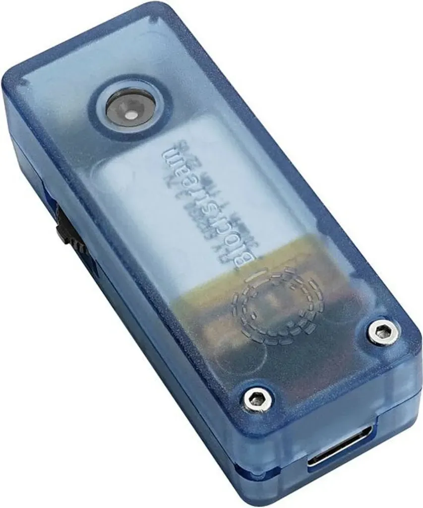 Hardware Wallet Bitcoin Blockstream Jade Bleu Transparent avec Caméra - 4