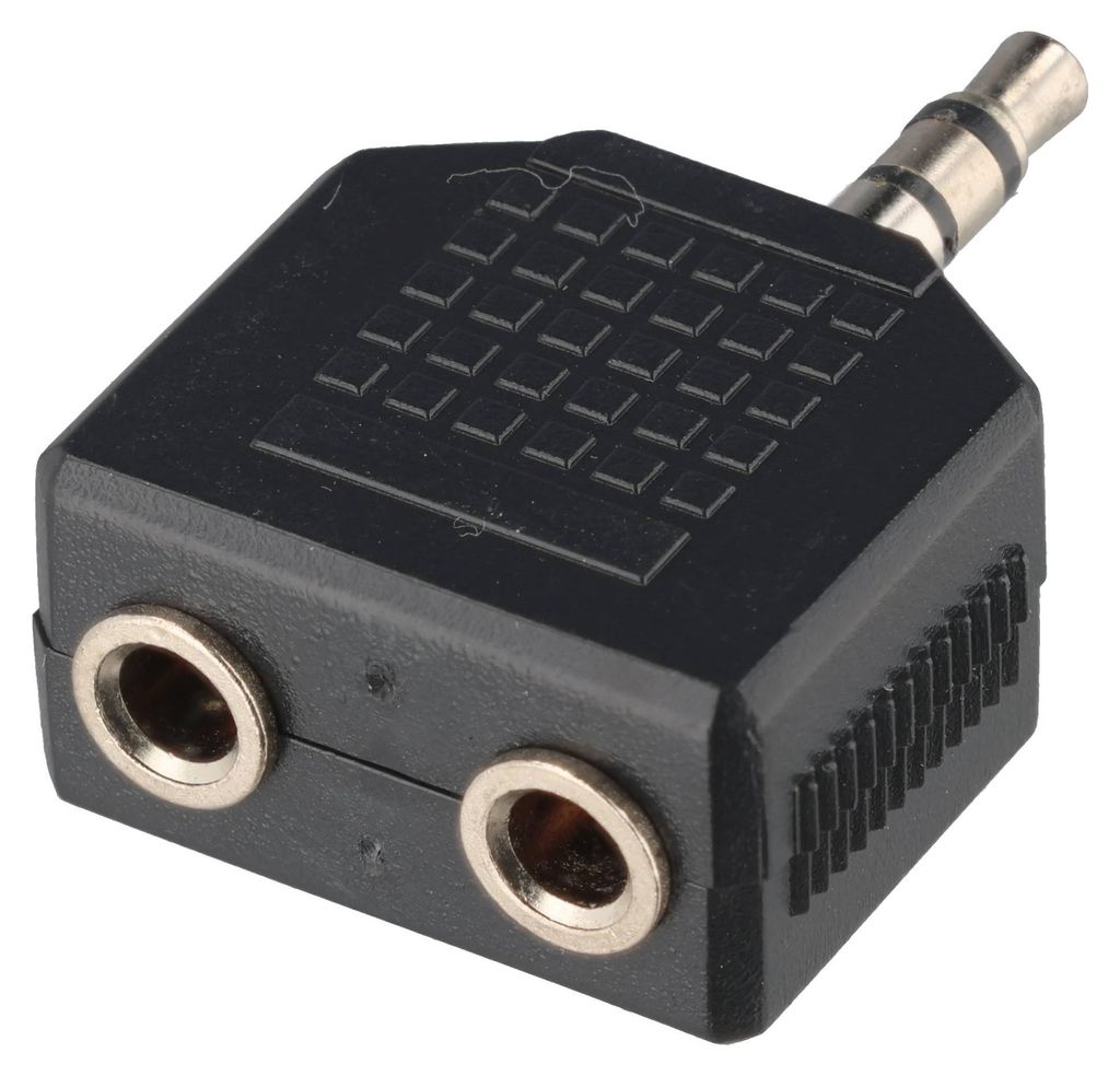 Goobay 11104 Audio Adapter 3.5mm Klinke Stecker -> 2x Produktbild 