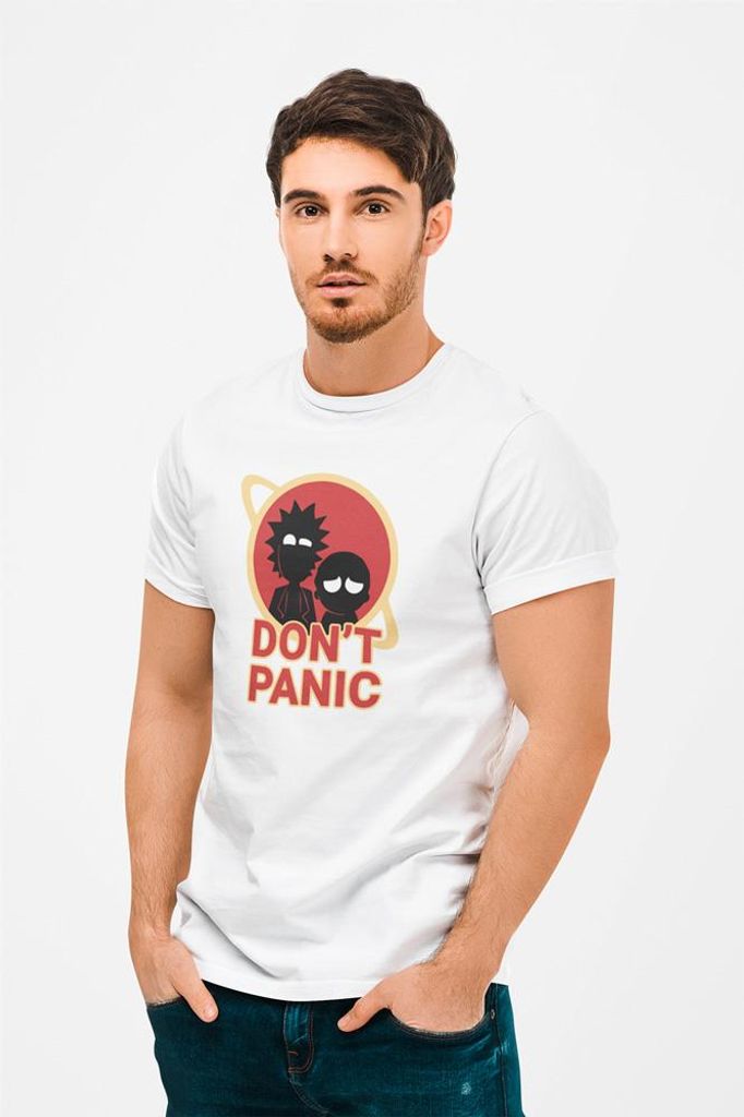 D&B Uni Polo MO00048 RickAndMorty Weiß-Größe 4XL