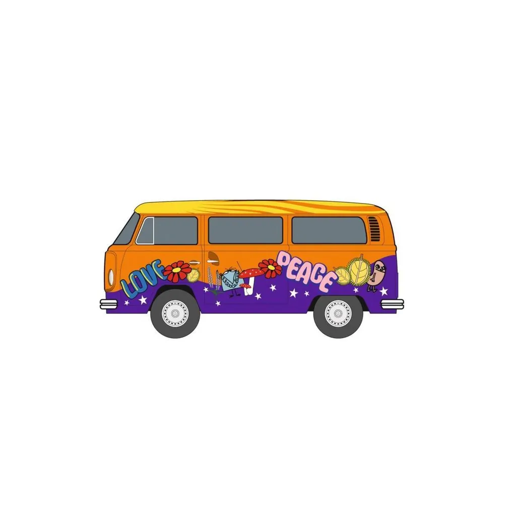 Carrera VW Bus T2b 1:32 Peace and Love - Voiture de Slot Stable et Fun