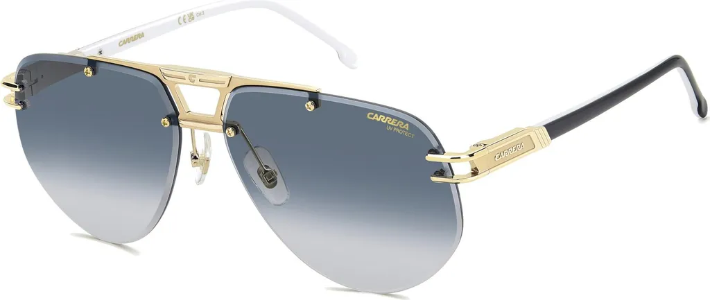 Carrera 1087/S Lunettes de Soleil Homme Largeur 63 Noir Blanc Premium