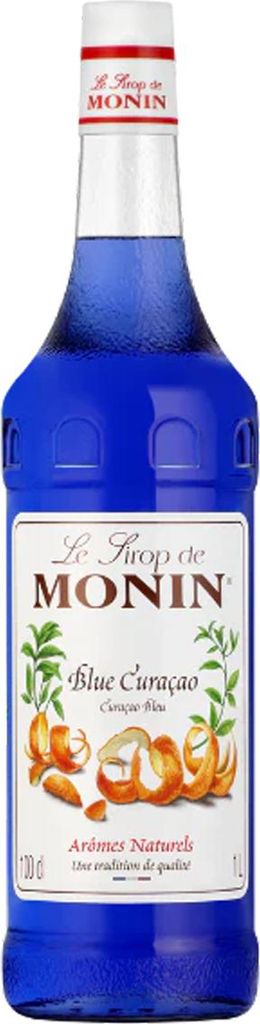 Monin Blue Curacao Sirup ohne alkohol ideal für Cocktails 1000ml