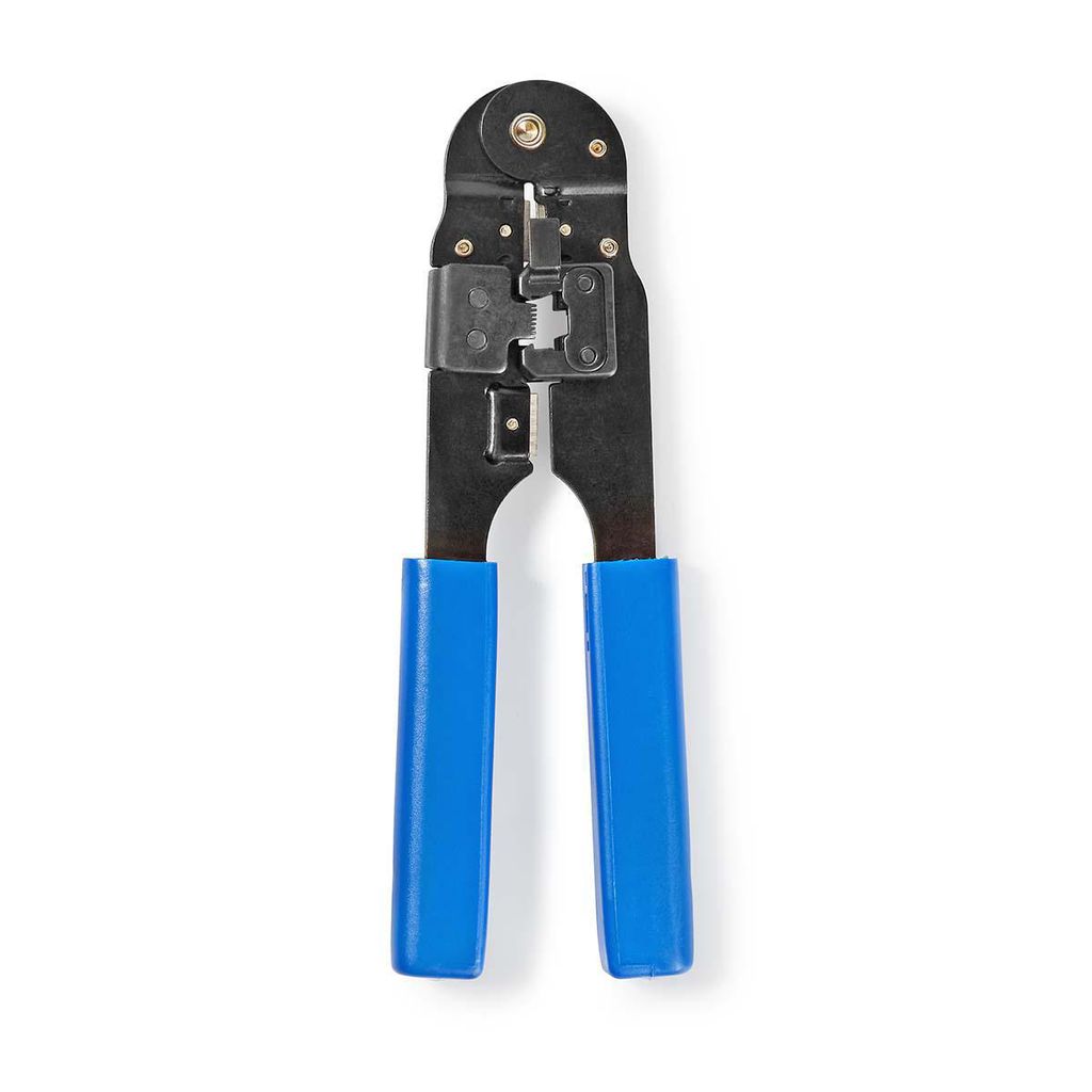 Nedis Crimp pliers | CAT5 / CAT5e / CAT6 / CAT6a / RJ45 | Abziehen / Schneiden / Zange | ABS / Stahl | Blau NE550691137