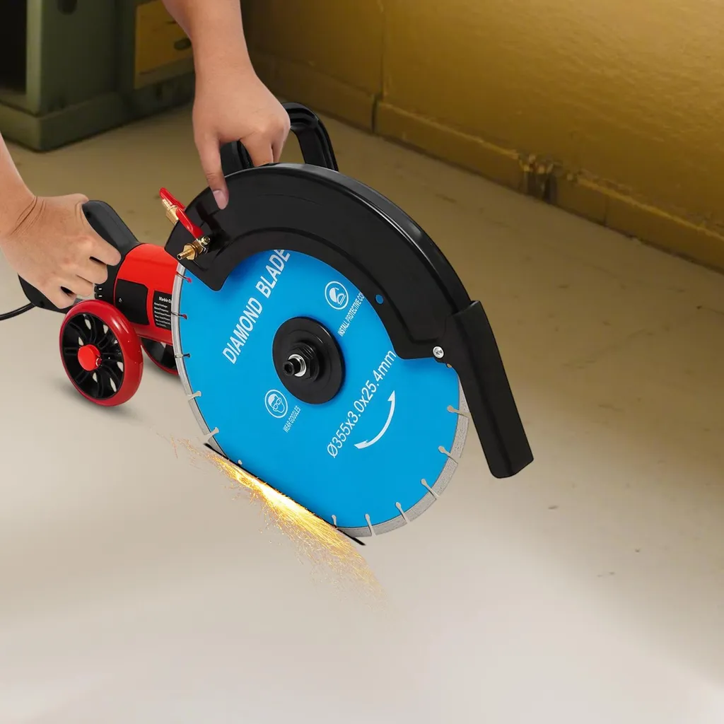 Découpeuse à béton électrique professionnelle 3800 tr/min robuste - 5