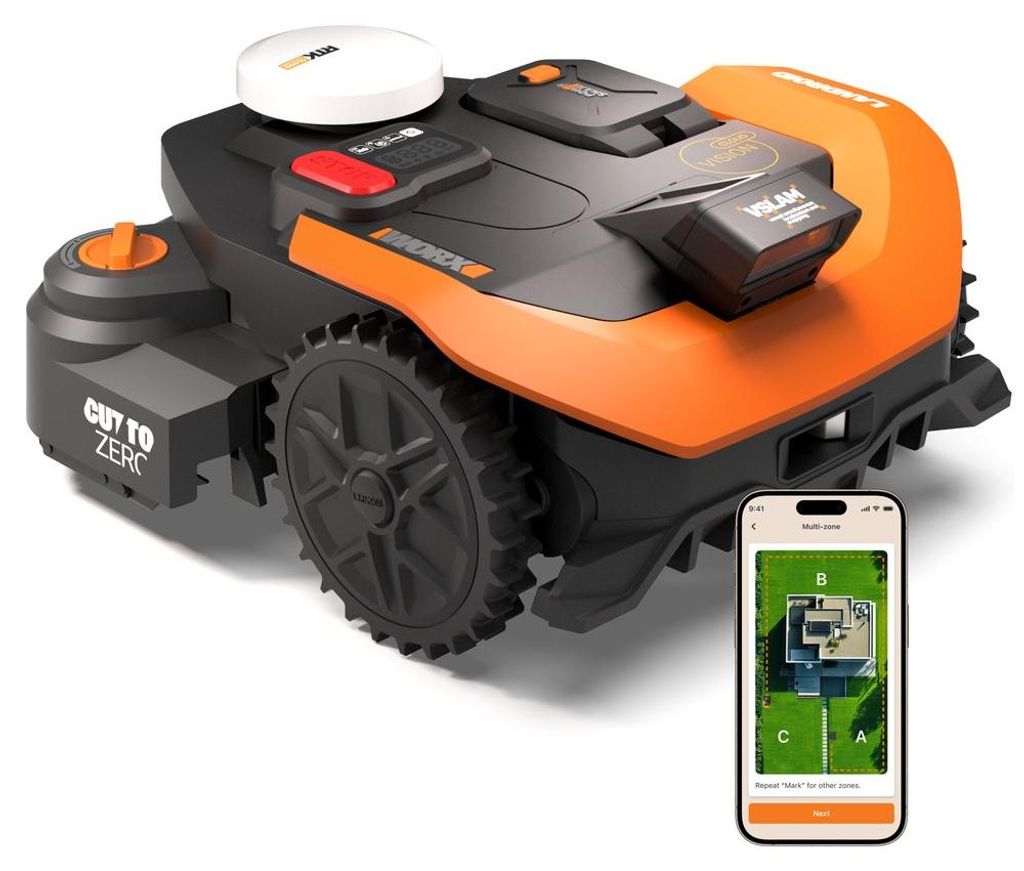 Robot tondeuse connecté sans fil WORX VISION CLOUD 2WD - Image du produit 