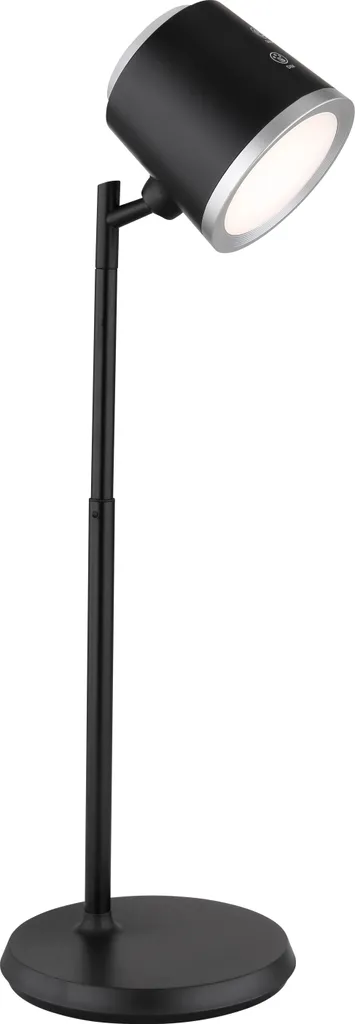 Globo Meeya 58454B Lampe de table LED 6W CCT Noir mat Veilleuse Ø8,6cm