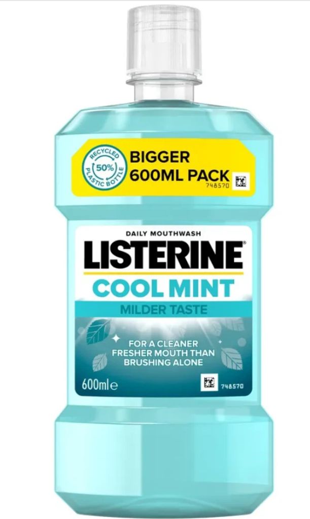 Listerine Cool Mint Mildes Aroma Mundspü lung