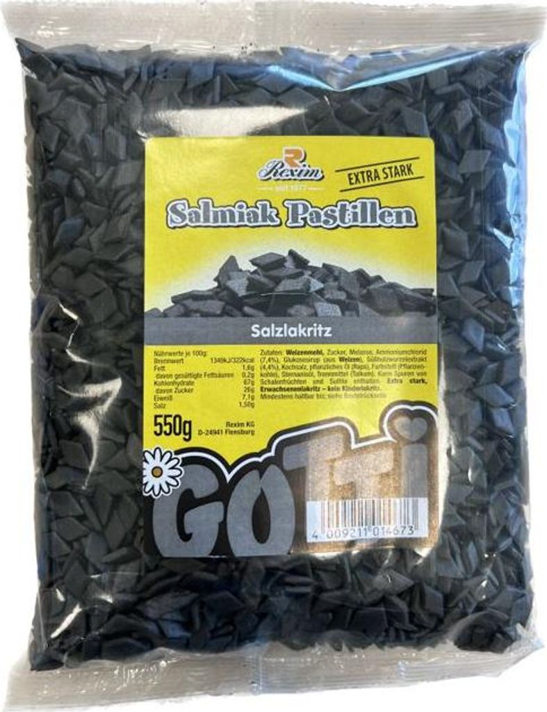 Rexim Salmiak Pastillen 550g Produktbild 