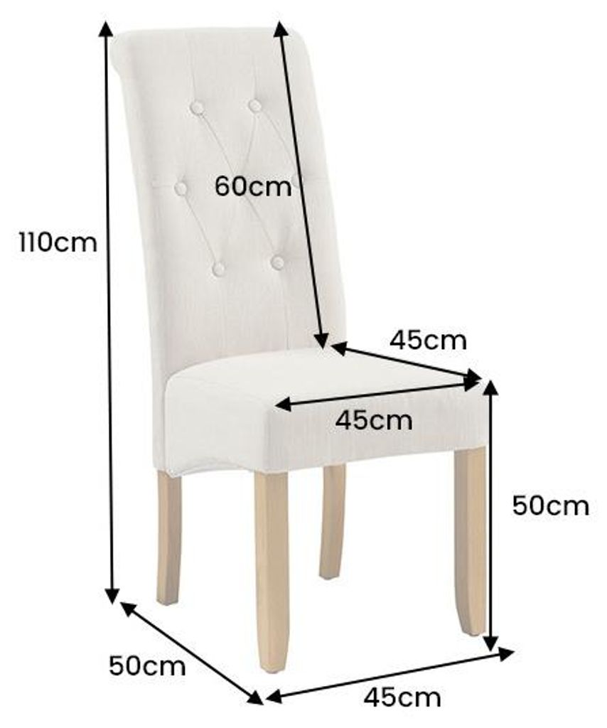 riess-ambiente Stuhl CASA beige Flachgewebe Leinen Produktbild 