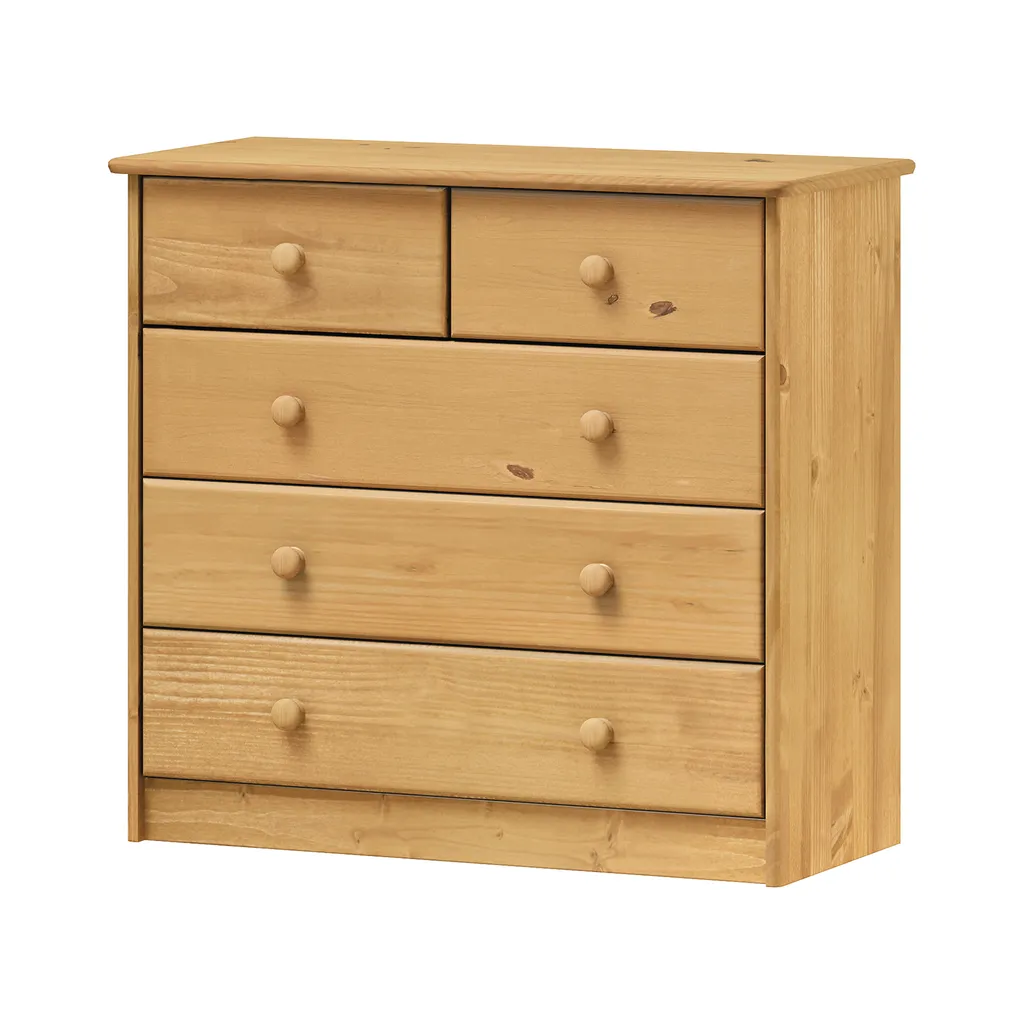 Commode 4V wax : gagnez de la place avec 2+3 tiroirs de rangement chic