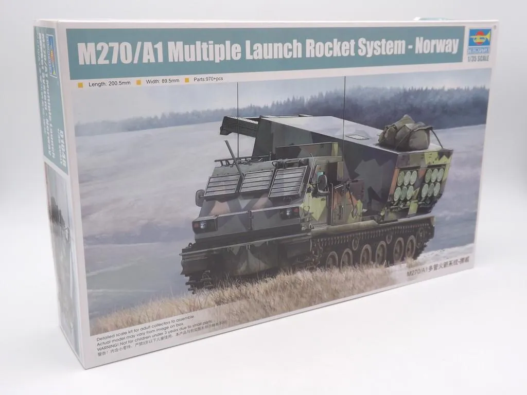 Maquette Militaire à Monter M270/A1 MLRS Lance-Roquettes 1:35 Trumpeter